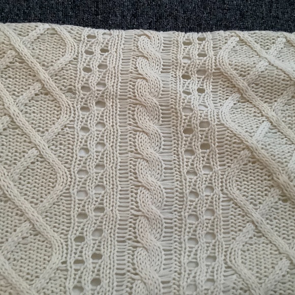 100% Cotton Cable Knit Throw Pillow Cover 12 x 20 NEW - Picture 5 of 7